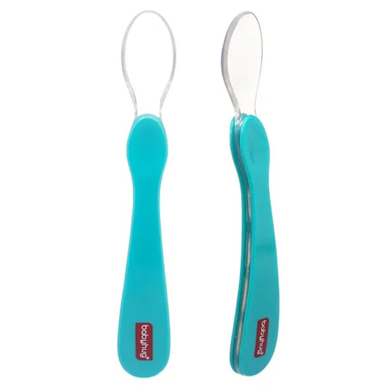 Babyhug Lumi Silicone Spoon Pack of 2 – Blue