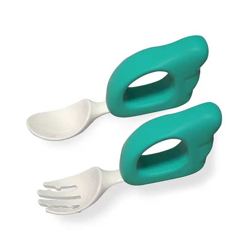 Bembika Baby Training Spoon Wing Shape Spoon Baby Silicone Training Spoon For Baby – Green