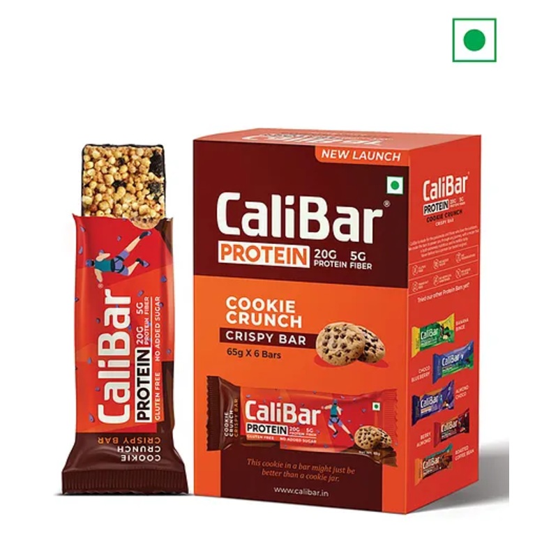 CaliBar 20g Protein Bar – Cookie Crunch (Pack of 6)