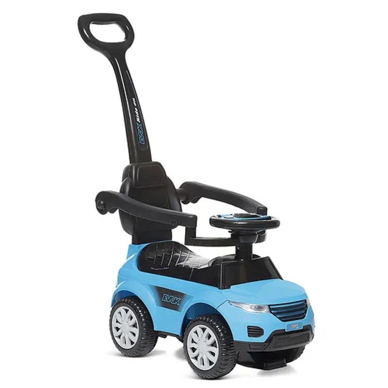 Dash Evok 3 in 1 Ride On with under Seat Storage  Parental Handle  Backrest- Blue