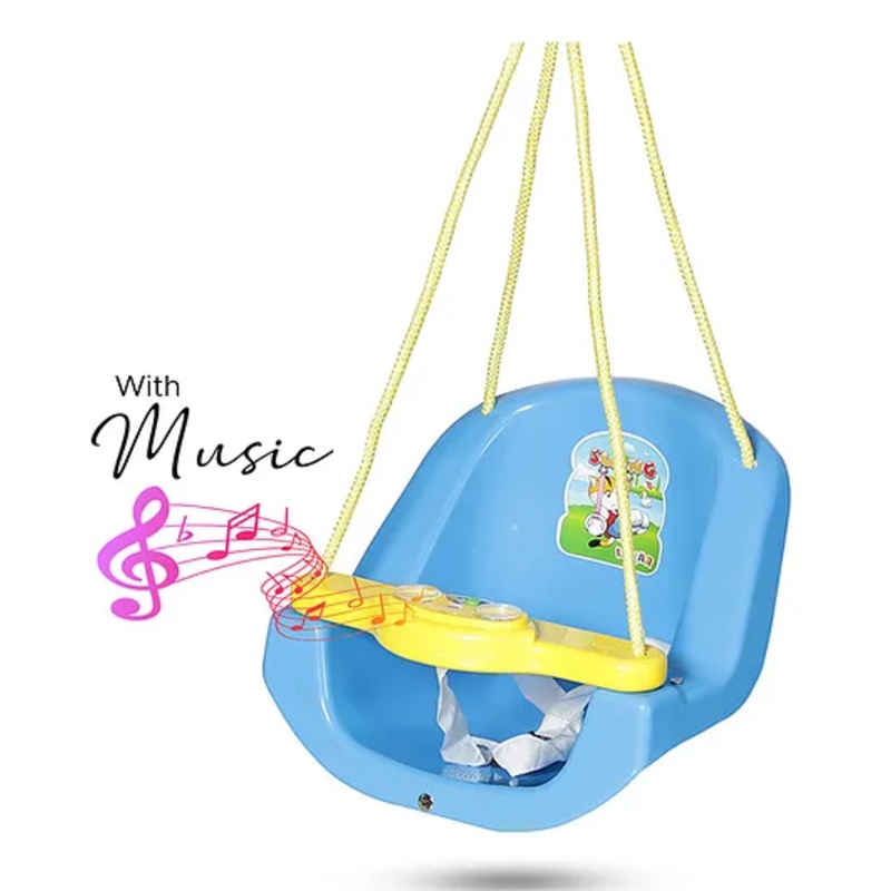 Dash Lehar Deluxe Baby Swing With Lights And Music – Blue