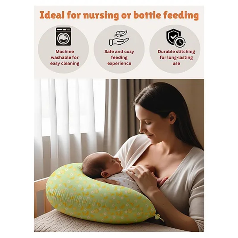 NEW COMERS Newborn Nursing Feeding Pillow, Breastfeeding Pillows with Removable Cover – Liril Green