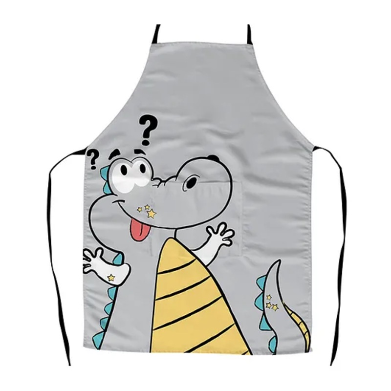 Right Gifting Satin Apron For Kids With Centre Pocket & Adjustable Waist – Pink