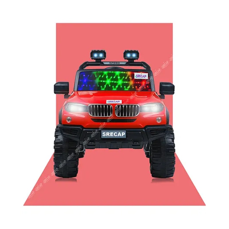 Srecap Kids Rechargeable Battery Operated Jeep for Kids – Red
