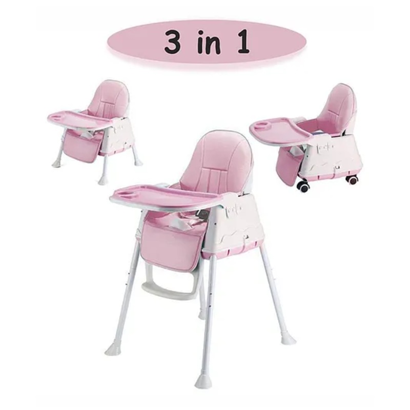 Syga 3 in 1 Cushioned High Chair – Pink