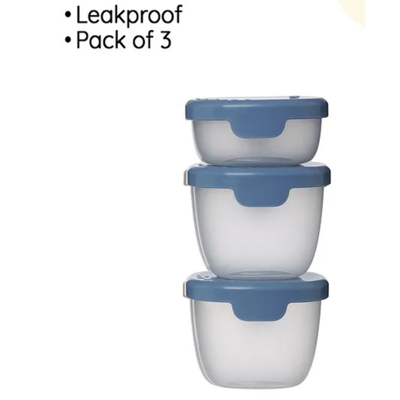 b.box Portable Snack Tubs – Pack of 3- Ocean Blue
