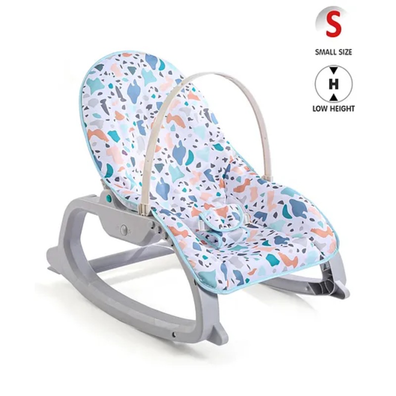Baby Vibrating Music Rocking Chair – Blue & White