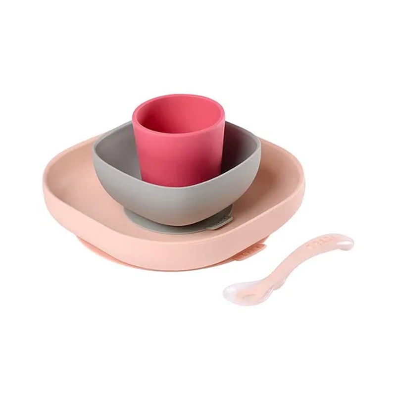 Beaba Silicone Meal Set – Pink