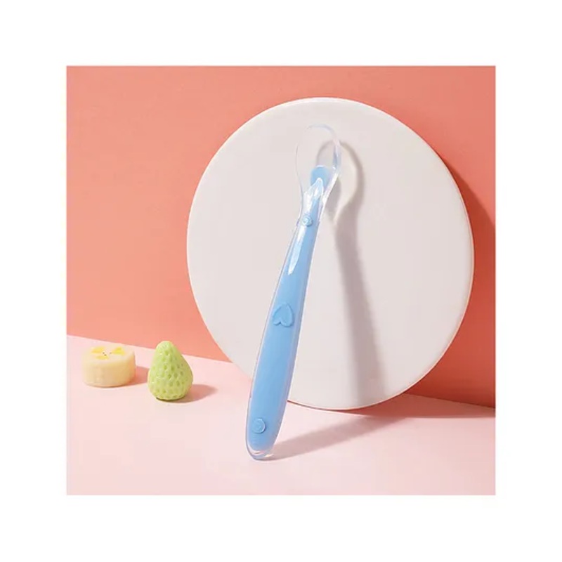 Domenico Baby Love Soft Tip SiliconeGel Spoon – Blue