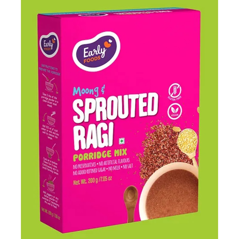 Early Foods Sprouted Ragi Porridge Mix 200 gm