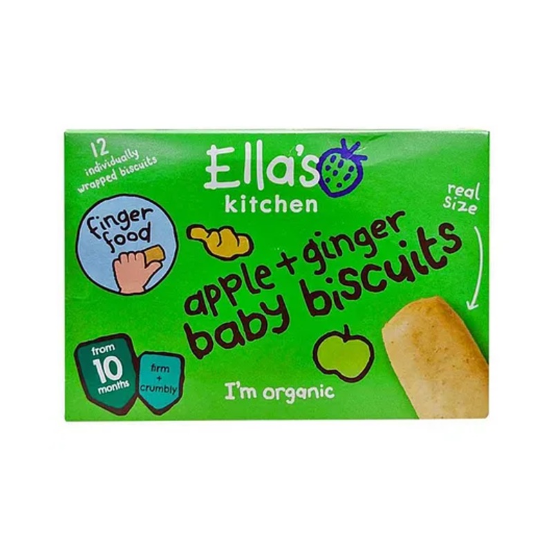 Ellas Kitchen Apple + Ginger Baby Biscuits – 108g