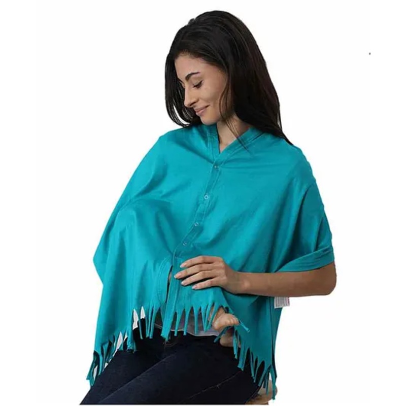 Nene Breast Multipurpose 5 in 1 Cotton Nursing Cover – Turquoise