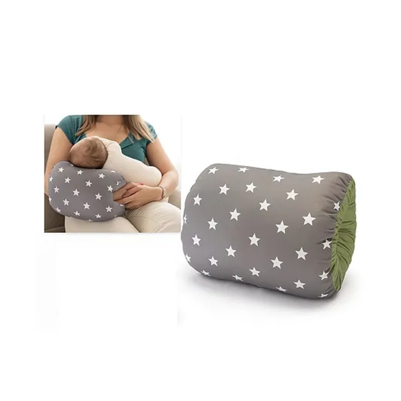 NeonateCare Cozy Nursing Baby Arm Pillow for Cradle Gift for Novice Mothers: Head Support Pillow Anti-Spitting Breastfeeding and Bottle Feeding Nursing (Grey star Arm Pillow  )