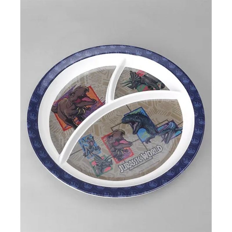 Servewell 3 Partition Plate Jurassic World Theme – Purple