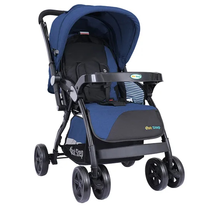 1st Step Grande Pro Stroller with 5 Point Safety Harness and Reversible Handlebar