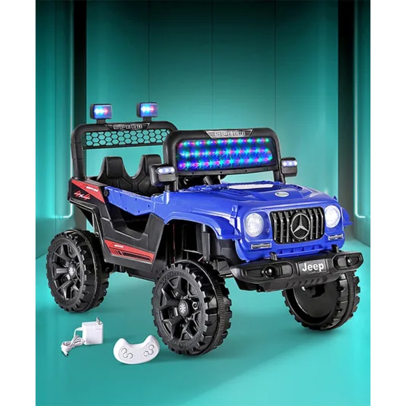Battery Operated Ride On Jeep With Remote Control – Blue