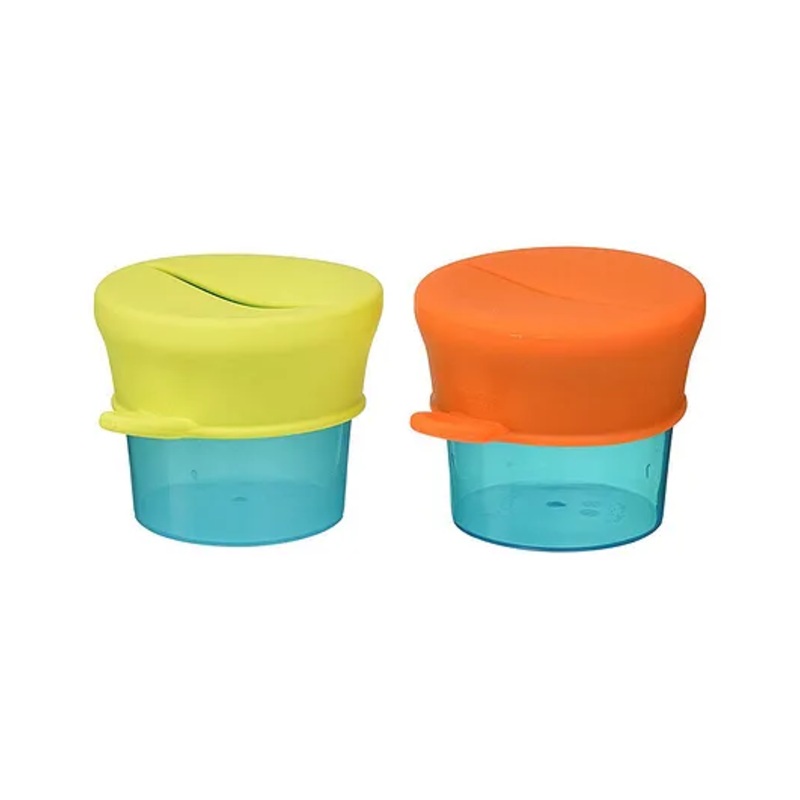 Boon Snug Snack Container and Silicone Lid Pack of 2 – Multicolor