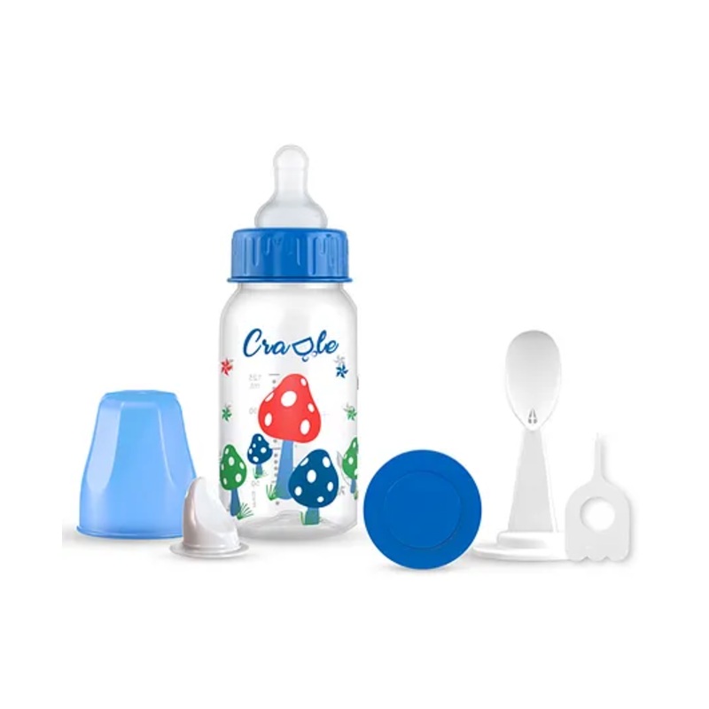 Cradle Jungle Uno feeding bottle- 125ml  -Mushroom