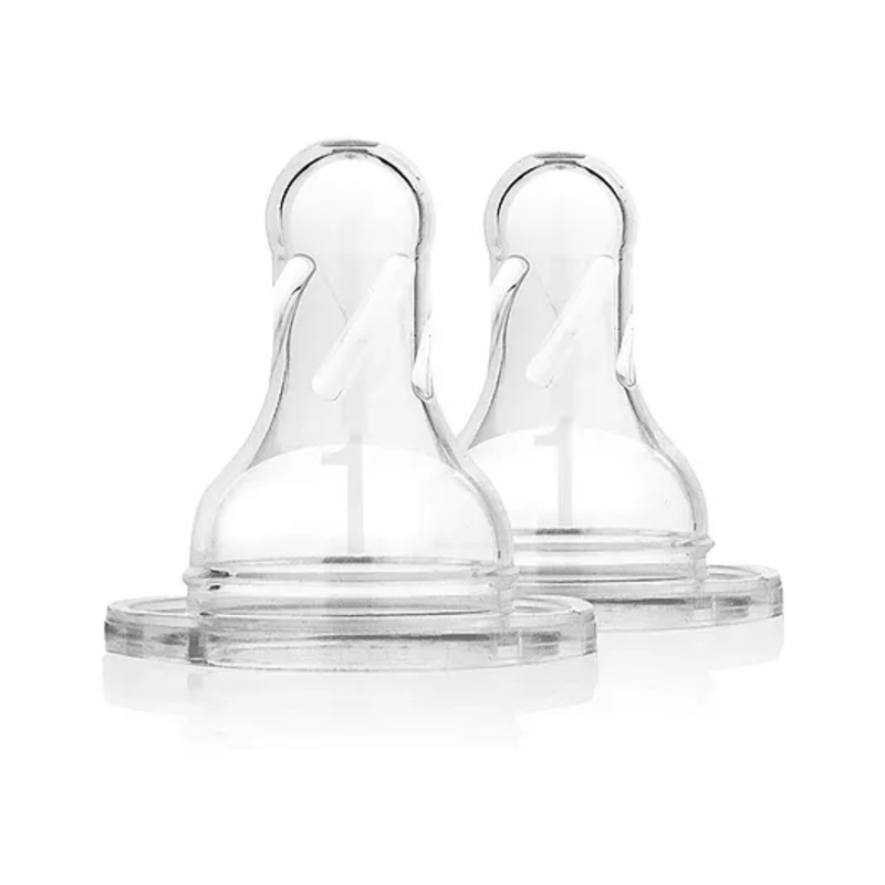 Dr Browns Natural Flow Silicone Narrow Teats Level 1 (Pack of 2)