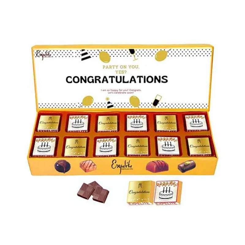 Expelite Congratulations Chocolate Gift Box – 200gm