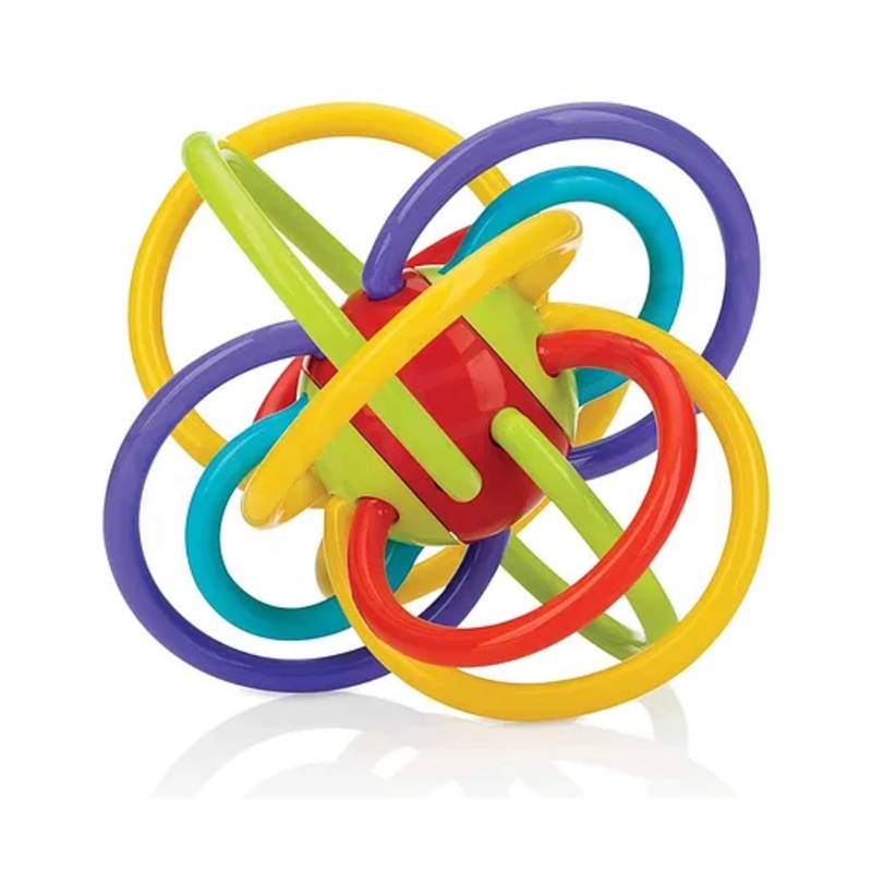FunBlast Loops Teething Rings Toy with Rattle Sound for Babies  Multicolor
