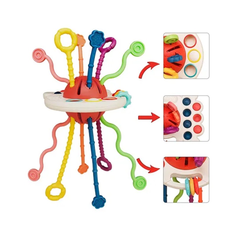 Kidology Montessori Teething Toy – Multi Colour