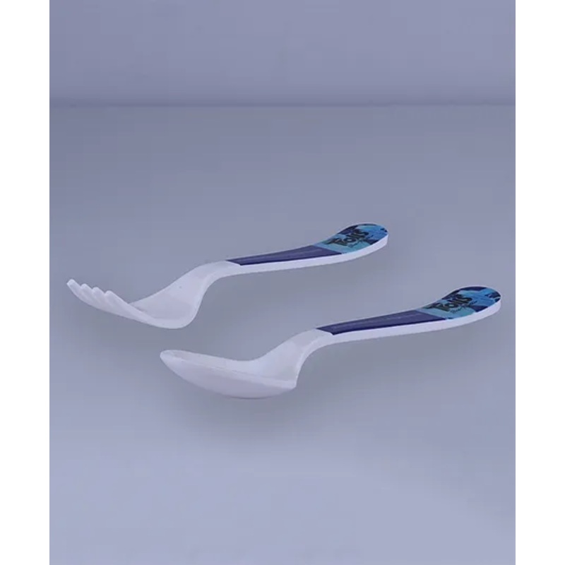 Servewell Spoon and Fork Set Trolls Theme –  (Color and design may vary)