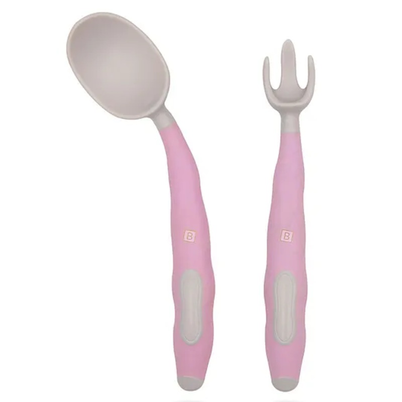 Bembika Training Spoon Twist Spoon Baby Silicone Training Spoon For Baby – Pink