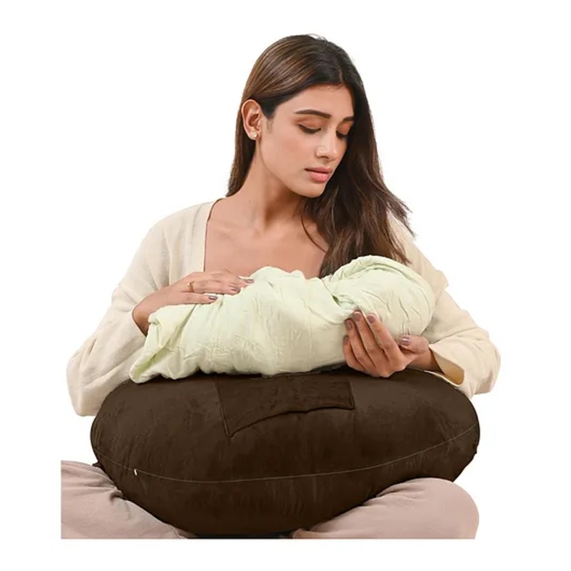 Cherilo Baby Feeding Nursing Pillow – Brown