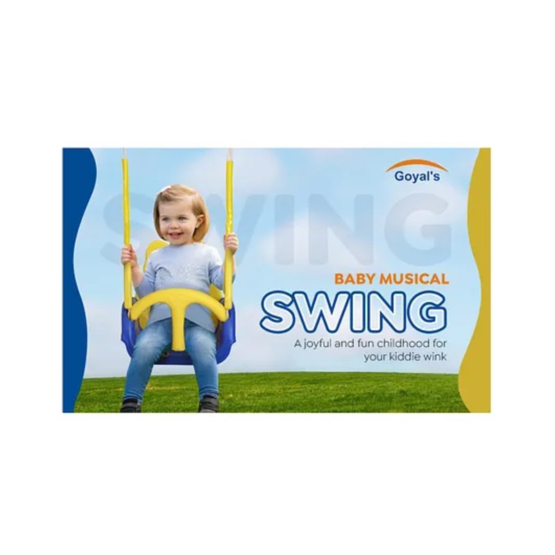 Goyals Baby Musical Swing with 4 Stages Multiple Age Settings – Blue