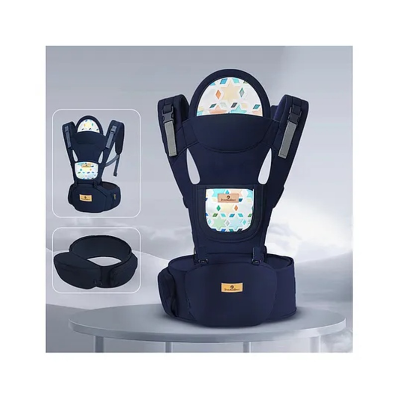 StarAndDaisy Baby Carrier for 0 to 3 Year Baby with 9-in-1 Adjustable, Baby Carrier Sling with Hip Seat,Large Storage, Navy Blue