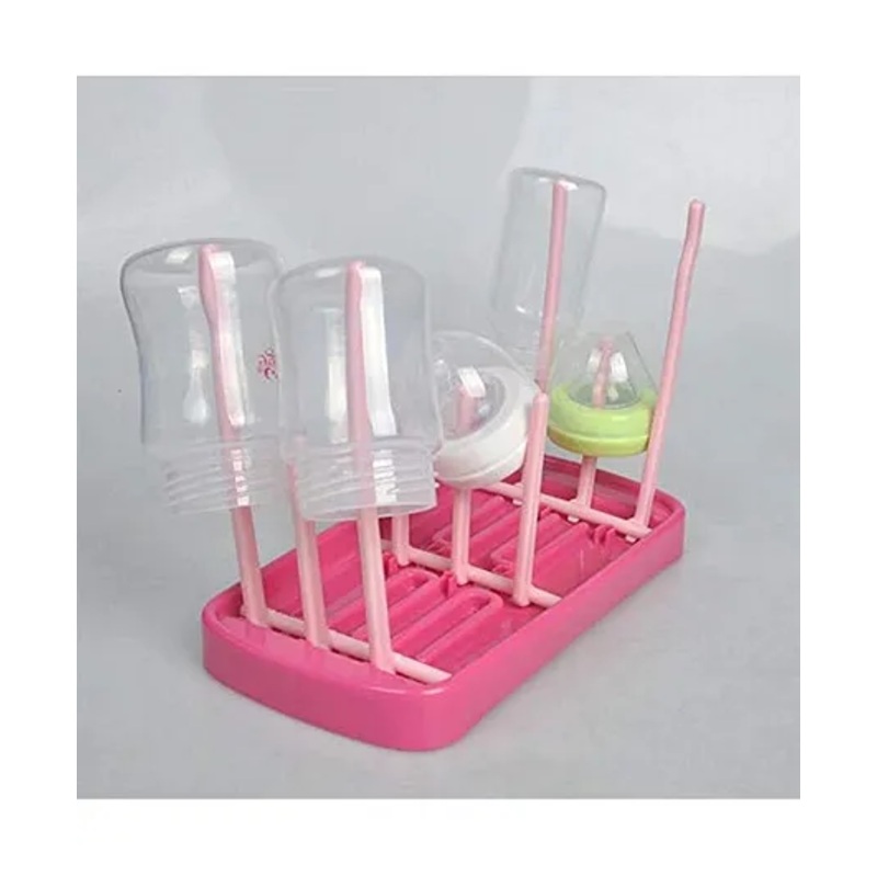 Syga Foldable Bottle Drying Rack – Pink