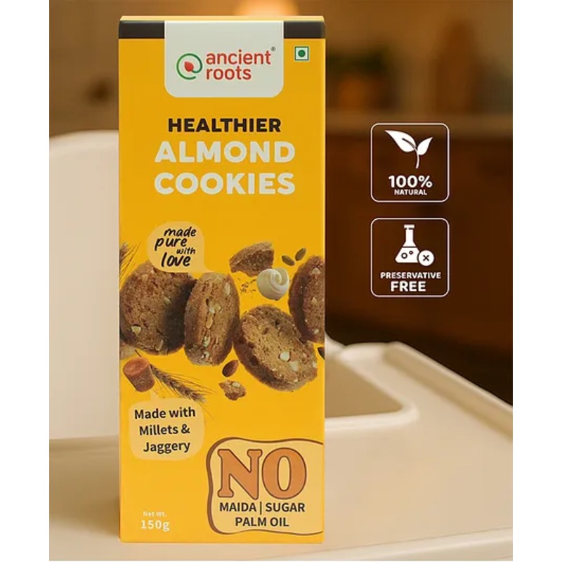 Ancient Roots Almond Cookies Biscuits (16-18 Pieces) – 150 g