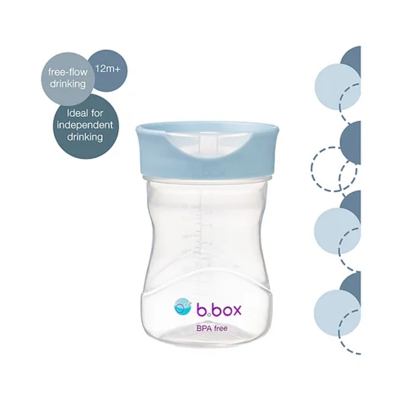 b.box Easy Free-Flow Drinking Training Cup – 240 ml – Ocean Blue