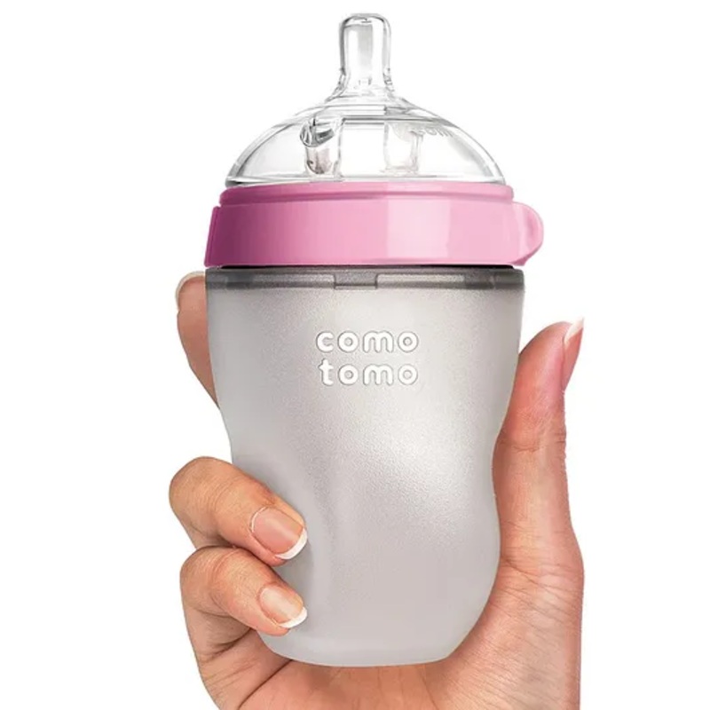 Comotomo Silicone Feeding Bottle Pink – 250 ml