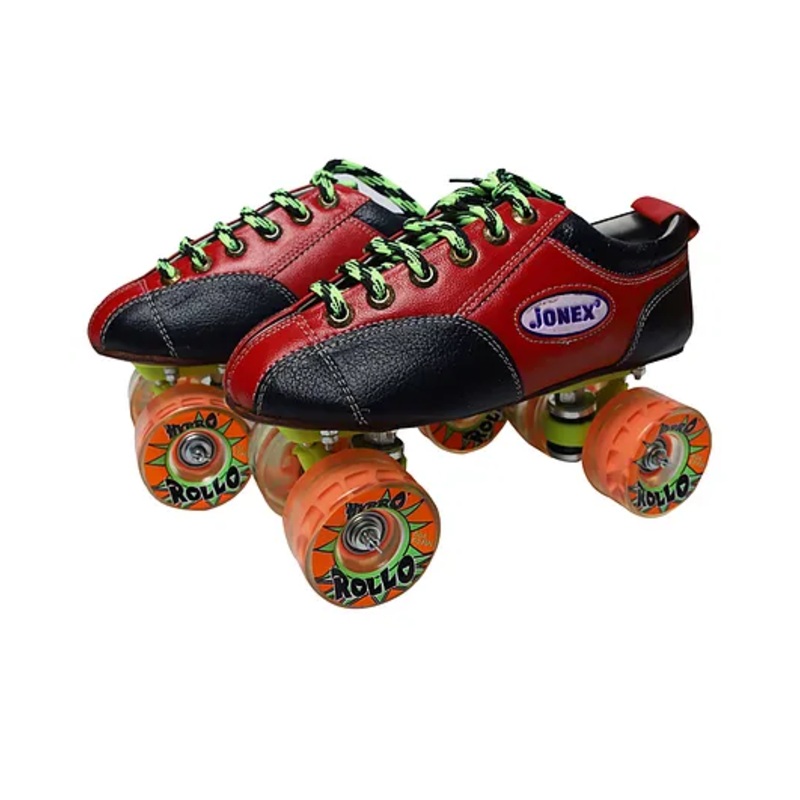 JJ Jonex Fix Body Quad Shoe  Hypro Rollo  Skates With Bag Size Junior 5 Uk- Multicolor