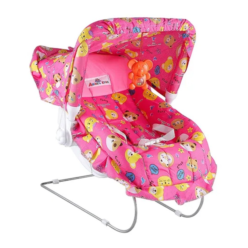 JoyRide Multipurpose Rocker with Mosquito Net – Pink