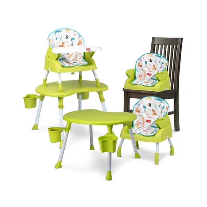 LuvLap 4 in 1 High Chair with Cushion – Green