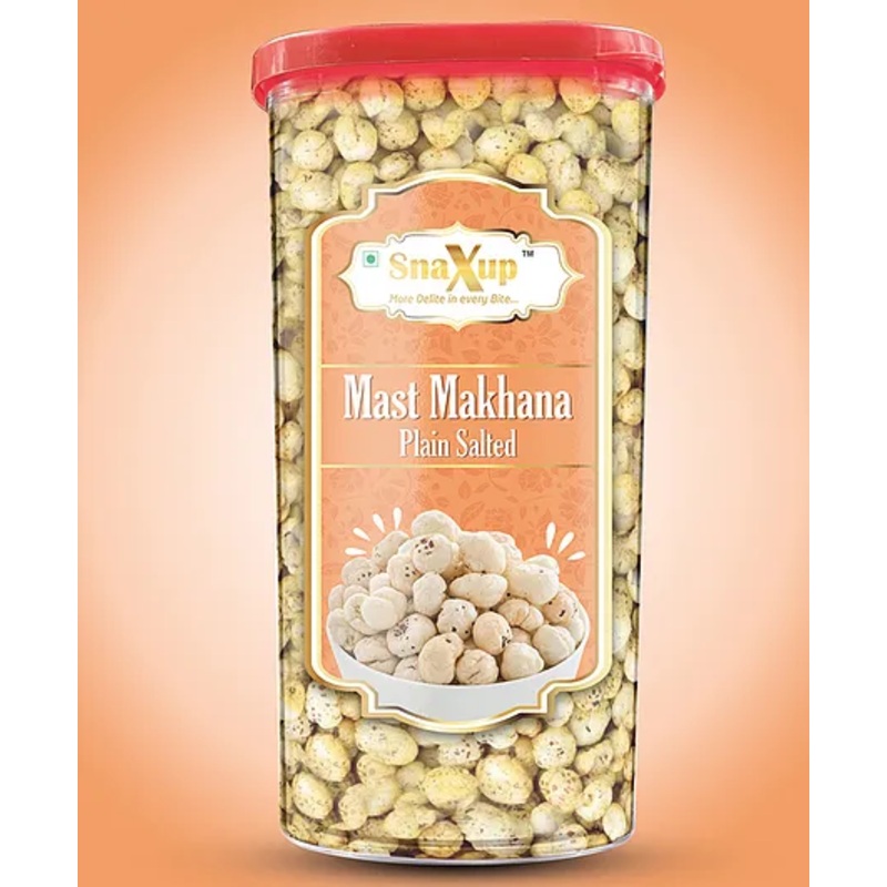 SnaXup Roasted Mast Makhana – Plain Salted 90 g