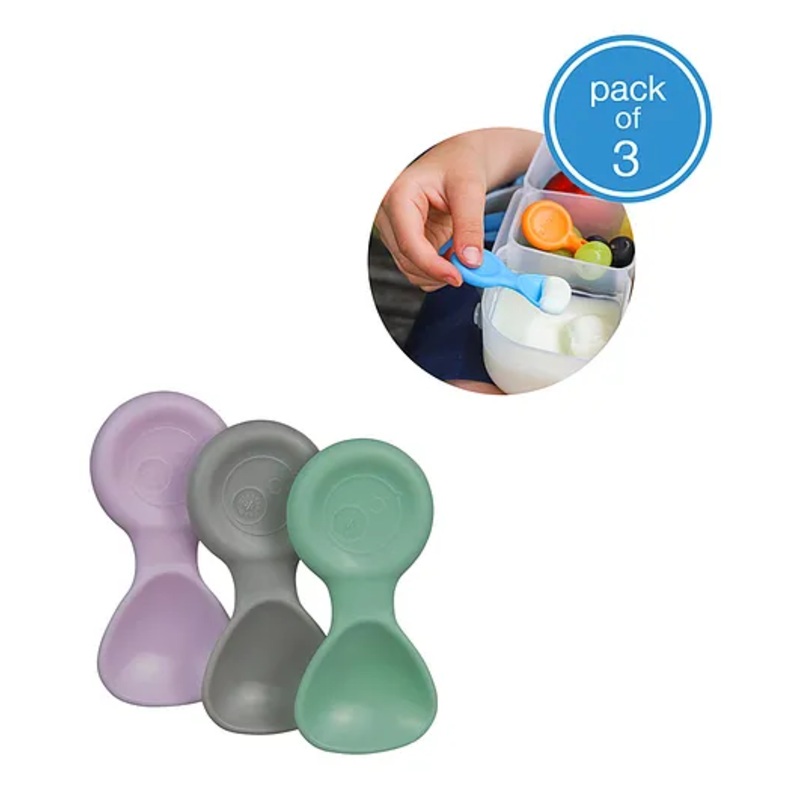 b.box Mini Spoon Set for Kids – Cutlery for Toddlers – Pastel(Pack of 3)