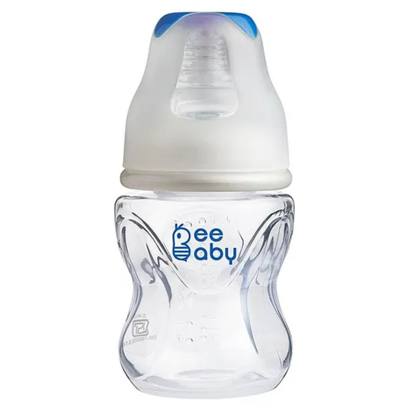 Beebaby Polypropylene Standard Neck Feeding Bottle Blue – 120 ml