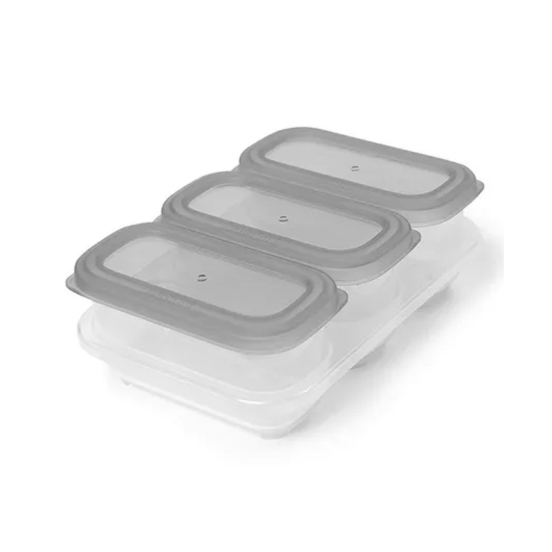 Skip Hop Containers Pack Of 3 Grey – 177 ml each