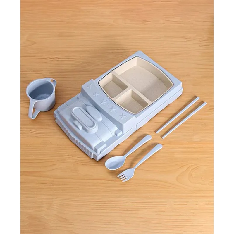 Wheat Straw Feeding Set – Blue