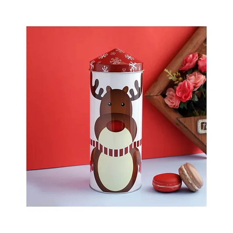 A Vintage Affair Reindeer Trinket Snacks Container – Red