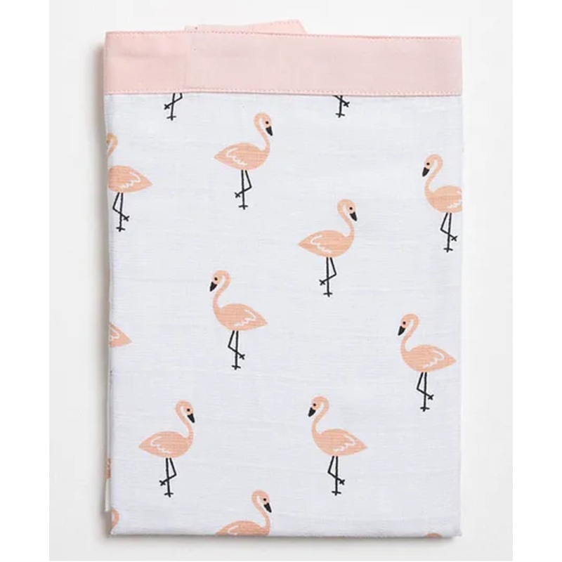 Aariro Organic Cotton Nursing Apron Tropical Flamingo