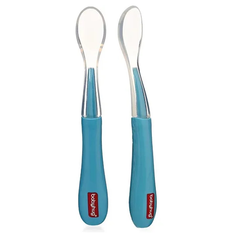 Babyhug Silicone Spoon Pack of 2 – Blue