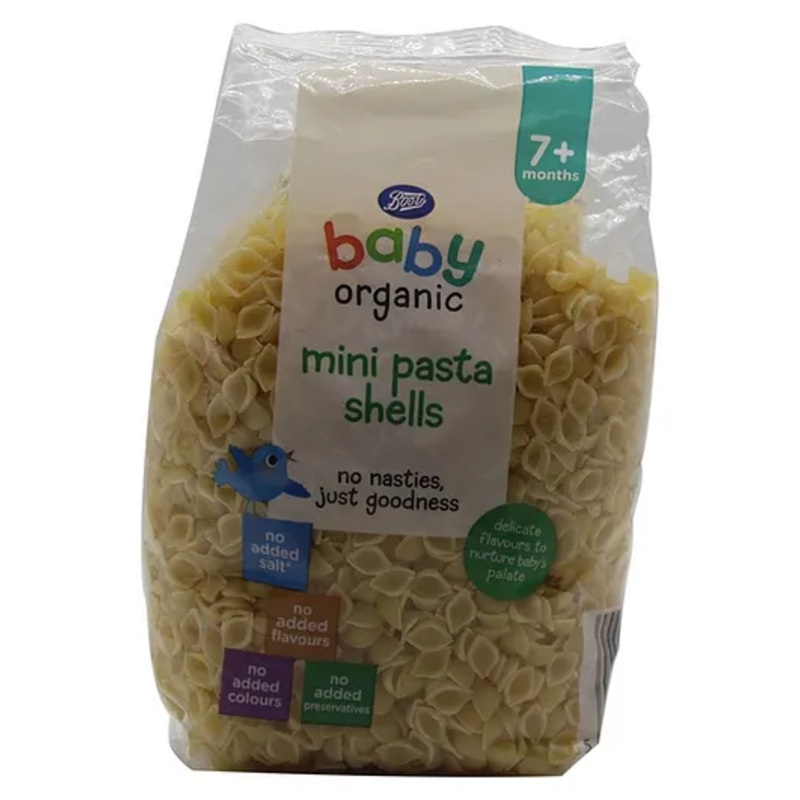 Boots Baby Organic Mini Pasta Shells – 250g