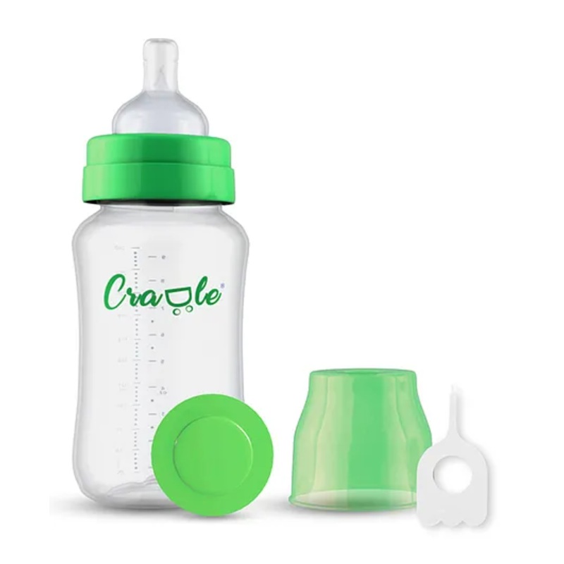 Cradle Mighty Series Feeding Bottle – 280ml -Parrot Green