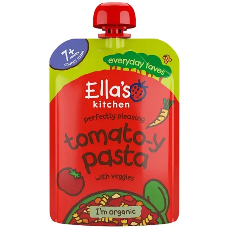 Ella’s Kitchen Organic Baby Food Pouch, Tomato-y Pasta with veggies (7m+) – 130g