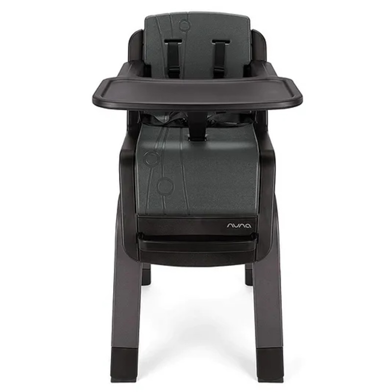 Nuna Zaaz Baby High Chair-Air Foam Cushion-Height Adjustable-Easily Removable Tray, Arm Bar & Footrest, black